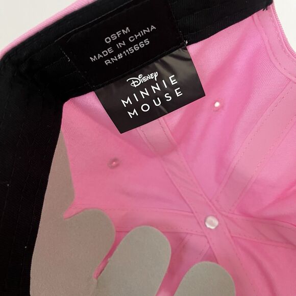 Disney Minnie Mouse Pink Women's Baseball Cap Hat NWT - Picture 7 of 8